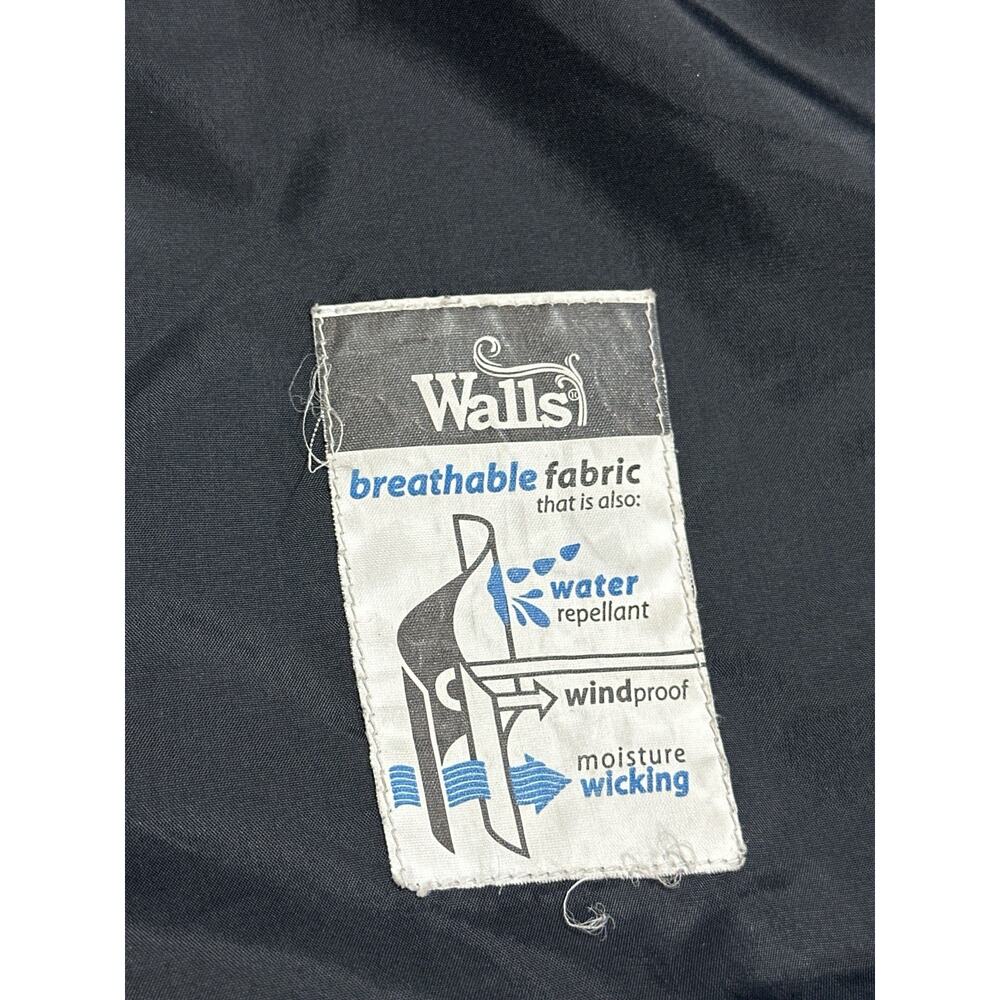 Walls Jacket Womens Large Black Fleece Lined Full Zip Hiking Soft Shell - Picture 11 of 12